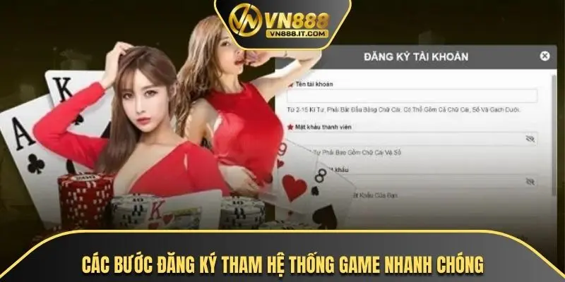 Các Bước Đăng Ký Hệ Thống game Nhanh Chóng